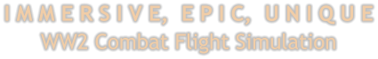 I M M E R S I V E,  E P I C,  U N I Q U EWW2 Combat Flight Simulation